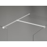 Mexen Kioto-X ścianka prysznicowa Walk-in 100 x 80 cm, transparent 10 mm, biała - 800-100-202-20-00-080-X