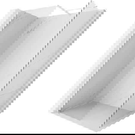 Mexen Kioto-X ścianka prysznicowa Walk-in 160 x 90 cm, transparent 10 mm, biała - 800-160-202-20-00-090-X