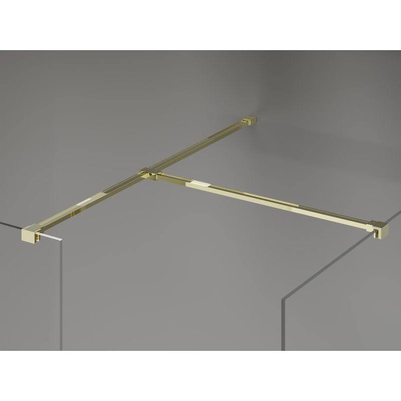 Mexen Kioto-X ścianka prysznicowa Walk-in 120 x 70 cm, transparent 10 mm, złota - 800-120-202-50-00-070-X