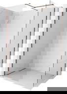 Mexen Kioto-X ścianka prysznicowa Walk-in 120 x 80 cm, transparent 10 mm, różowe złoto - 800-120-202-60-00-080-X