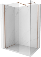Mexen Kioto-X ścianka prysznicowa Walk-in 140 x 90 cm, transparent 10 mm, miedź szczotkowana - 800-140-202-65-00-090-X