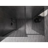 Mexen Kioto-X ścianka prysznicowa Walk-in 140 x 100 cm, transparent 10 mm, gun gray szczotkowany - 800-140-202-66-00-100-X