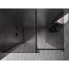 Mexen Kioto-X ścianka prysznicowa Walk-in 100 x 100 cm, transparent 10 mm, czarna - 800-100-202-70-00-100-X