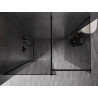 Mexen Kioto-X ścianka prysznicowa Walk-in 150 x 100 cm, transparent 10 mm, czarna - 800-150-202-70-00-100-X