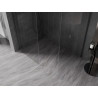 Mexen Kioto-X ścianka prysznicowa Walk-in 150 x 90 cm, transparent 10 mm, gun metal - 800-150-202-95-00-090-X