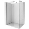 Mexen Kioto-X ścianka prysznicowa Walk-in 140 x 120 cm, transparent 10 mm, gun metal - 800-140-202-95-00-120-X