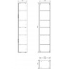 Mexen Box-A korpus słupka łazienkowego 35 cm, biały mat - 91AX1-1600-300-1-01