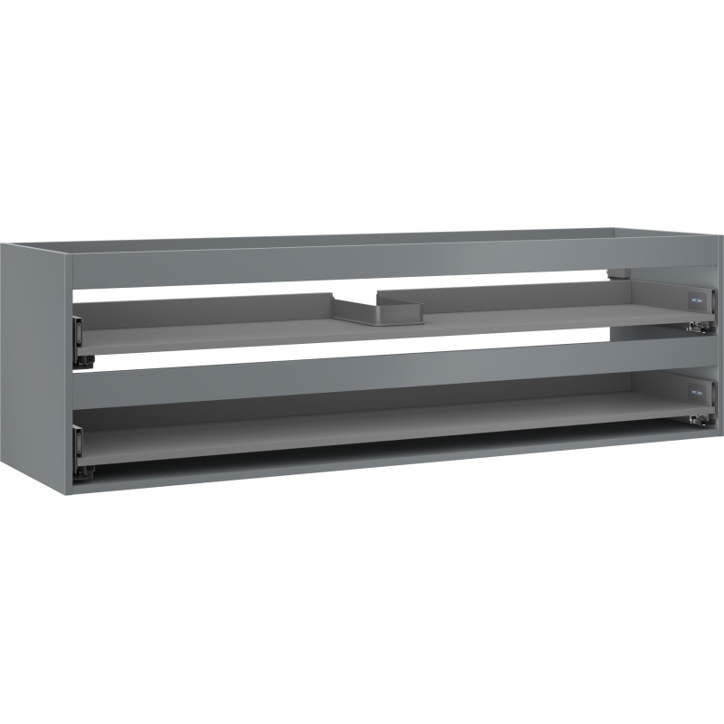 Mexen Box-A korpus szafki podumywalkowej 160 cm, 2 szuflady, grafit mat - 91AX0-1600-470-2-66
