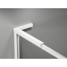 Mexen Kioto-F L ścianka prysznicowa Walk-in z ramką 85 x 202 cm, transparent 8 mm, biała - 800-085-174-20-00