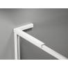 Mexen Kioto-F L ścianka prysznicowa Walk-in z ramką 120 x 202 cm, transparent 8 mm, biała - 800-120-174-20-00