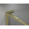 Mexen Kioto-F L ścianka prysznicowa Walk-in z ramką 90 x 202 cm, transparent 8 mm, złota szczotkowana - 800-090-174-55-00