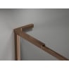 Mexen Kioto-F L ścianka prysznicowa Walk-in z ramką 60 x 202 cm, transparent 8 mm, różowe złoto - 800-060-174-60-00