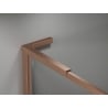 Mexen Kioto-F L ścianka prysznicowa Walk-in z ramką 80 x 202 cm, transparent 8 mm, miedź szczotkowana - 800-080-174-65-00