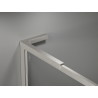 Mexen Kioto-F L ścianka prysznicowa Walk-in z ramką 75 x 202 cm, transparent 8 mm, nikiel szczotkowany - 800-075-174-97-00