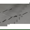 Mexen Kioto-XF ścianka prysznicowa Walk-in z ramką 130x100 cm transparent 10 mm gun gray szczotkowany - 800-130-202-04-66-100-XF