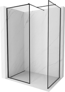Mexen Kioto-XF ścianka prysznicowa Walk-in z ramką 80 x 80 cm, transparent 10 mm, czarna - 800-080-202-04-70-080-XF