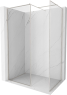 Mexen Kioto-XF ścianka prysznicowa Walk-in z ramką 90 x 70 cm, transparent 10 mm, nikiel szczotkowany - 800-090-202-04-97-070-XF