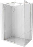 Mexen Kioto-XF ścianka prysznicowa Walk-in z ramką 160x90 cm, transparent 10 mm, nikiel szczotkowany - 800-160-202-04-97-090-XF