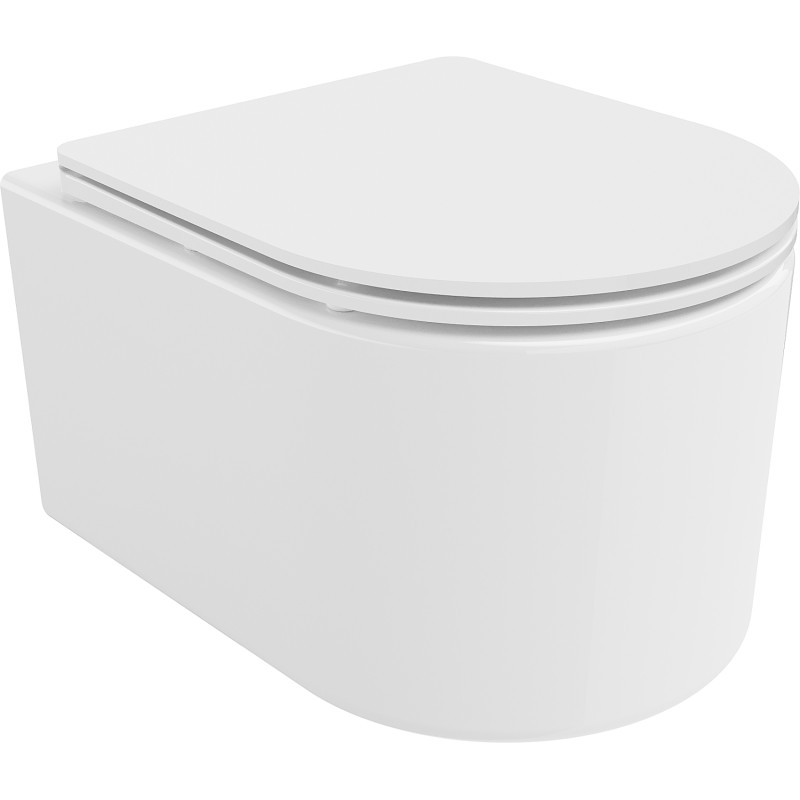 Mexen Sofia miska wc Rimless z deską wolnoopadającą slim, duroplast, biała połysk - 30540300