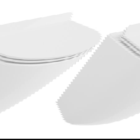 Mexen Lena miska wc Rimless Tornado z deską wolnoopadającą slim, duroplast, biała połysk - 30224000T