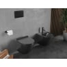 Mexen Lena miska wc Rimless Tornado z deską wolnoopadającą slim, duroplast, czarna mat - 30220185T