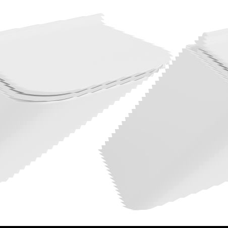 Mexen Teo miska wc Rimless Tornado z deską wolnoopadającą slim, duroplast, biała połysk - 30850700T