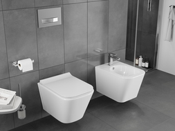 Mexen Teo miska wc Rimless Tornado z deską wolnoopadającą slim, duroplast, biała połysk - 30850700T