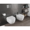 Mexen Carmen miska wc Rimless Tornado z deską wolnoopadającą twarda, duroplast, biała połysk - 30880200T
