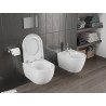 Mexen Carmen miska wc Rimless Tornado z deską wolnoopadającą twarda, duroplast, biała połysk - 30880200T