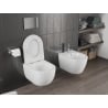 Mexen Carmen miska wc Rimless Tornado z deską wolnoopadającą slim, duroplast, biała połysk - 30880500T
