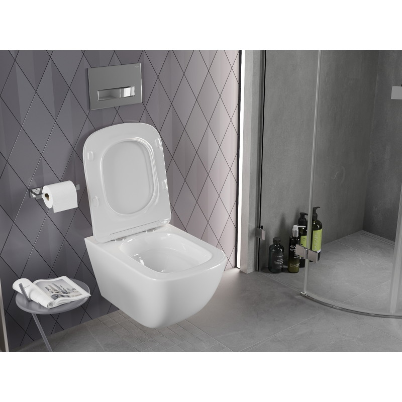 Mexen Timo miska wc Rimless Tornado, biała połysk - 3365XX00T
