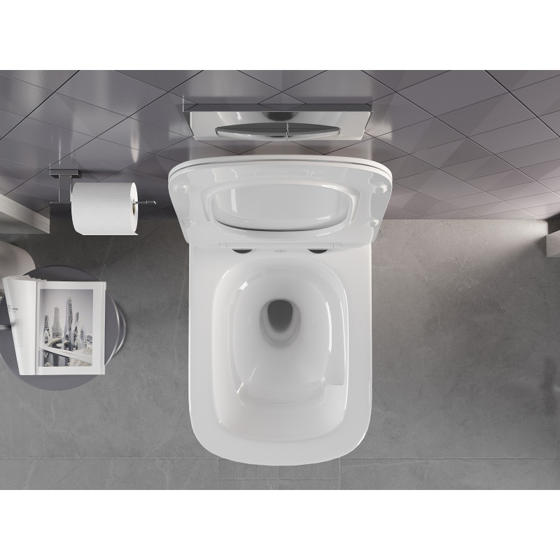 Mexen Timo miska wc Rimless Tornado, biała połysk - 3365XX00T