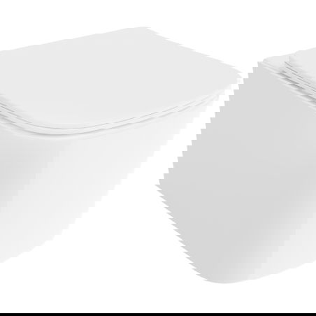 Mexen Vivo miska wc Rimless Tornado z deską wolnoopadającą slim, duroplast, biała połysk - 30610200T