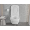 Mexen Riva miska wc Rimless Tornado z deską wolnoopadającą slim, duroplast, biała połysk - 30630200T