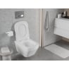 Mexen Riva miska wc Rimless Tornado z deską wolnoopadającą slim, duroplast, biała połysk - 30630200T