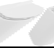 Mexen Rico miska wc Rimless Tornado z deską wolnoopadającą slim, duroplast, biała połysk - 30720100T