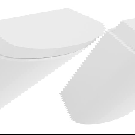 Mexen Rico miska wc Rimless Tornado z deską wolnoopadającą twarda, duroplast, biała połysk - 30720200T