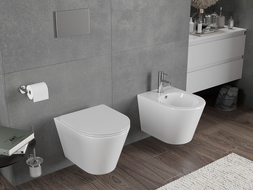 Mexen Rico miska wc Rimless Tornado, biała połysk - 3372XX00T