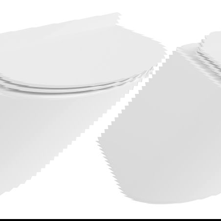 Mexen Sofia miska wc Rimless Tornado z deską wolnoopadającą slim, duroplast, biała połysk - 30540100T