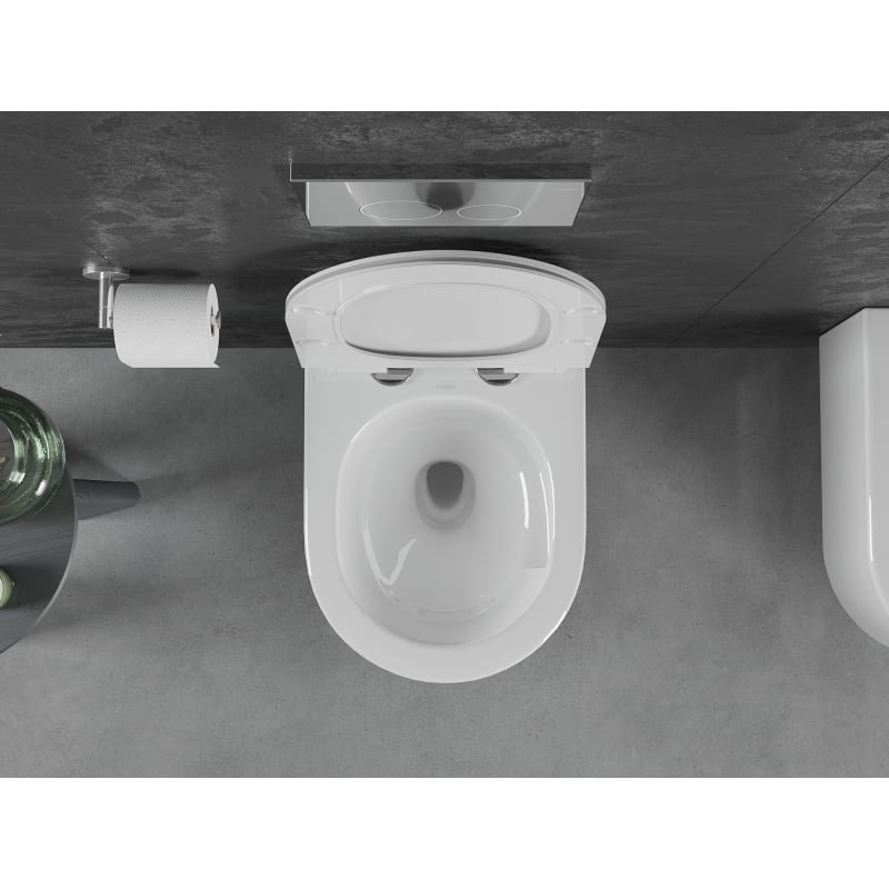 Mexen Sofia miska wc Rimless Tornado z deską wolnoopadającą slim, duroplast, biała połysk - 30540100T