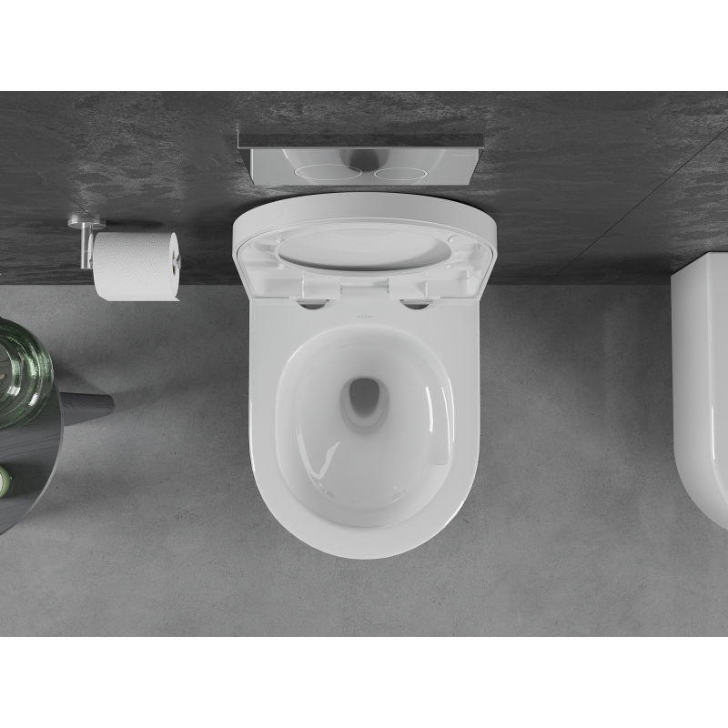 Mexen Sofia miska wc Rimless Tornado z deską wolnoopadającą twarda, duroplast, biała połysk - 30540200T