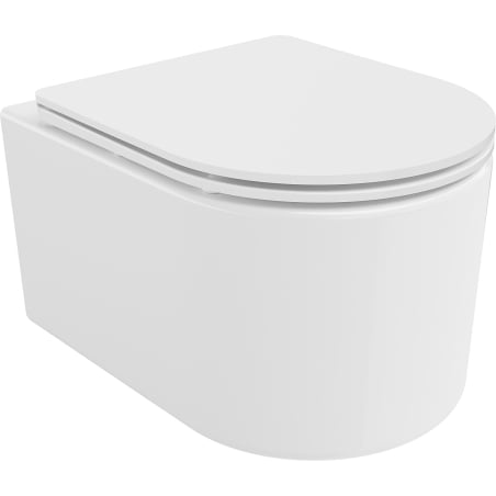 Mexen Sofia miska wc Rimless Tornado z deską wolnoopadającą slim, duroplast, biała połysk - 30540300T