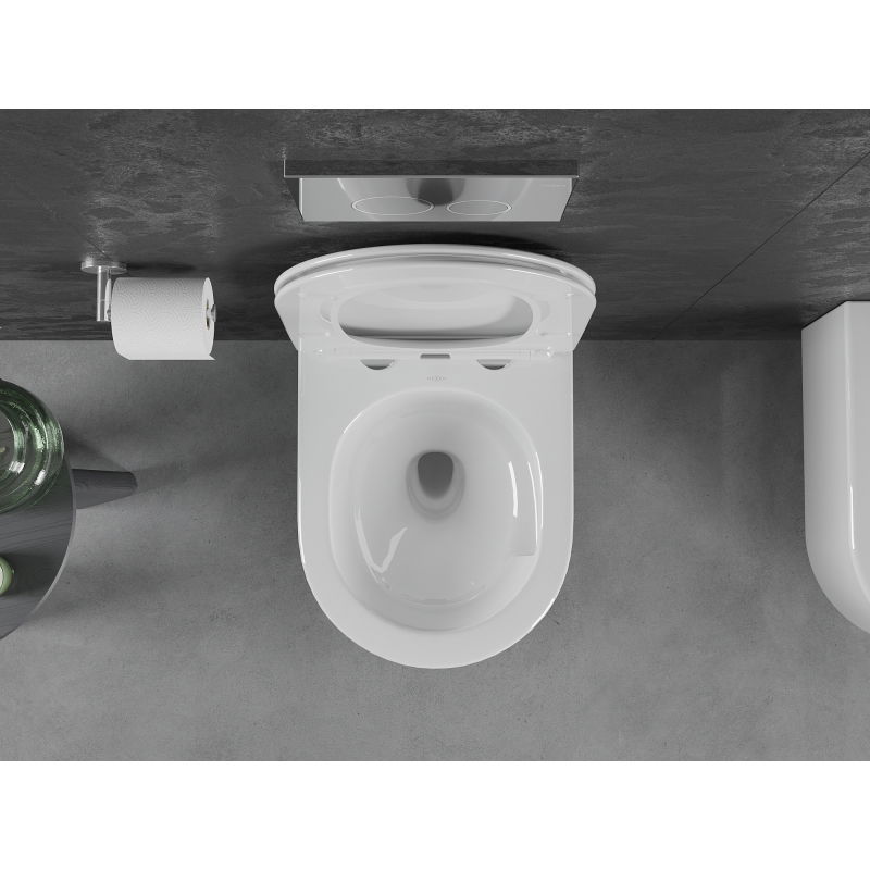 Mexen Sofia miska wc Rimless Tornado z deską wolnoopadającą slim, duroplast, biała połysk - 30540400T