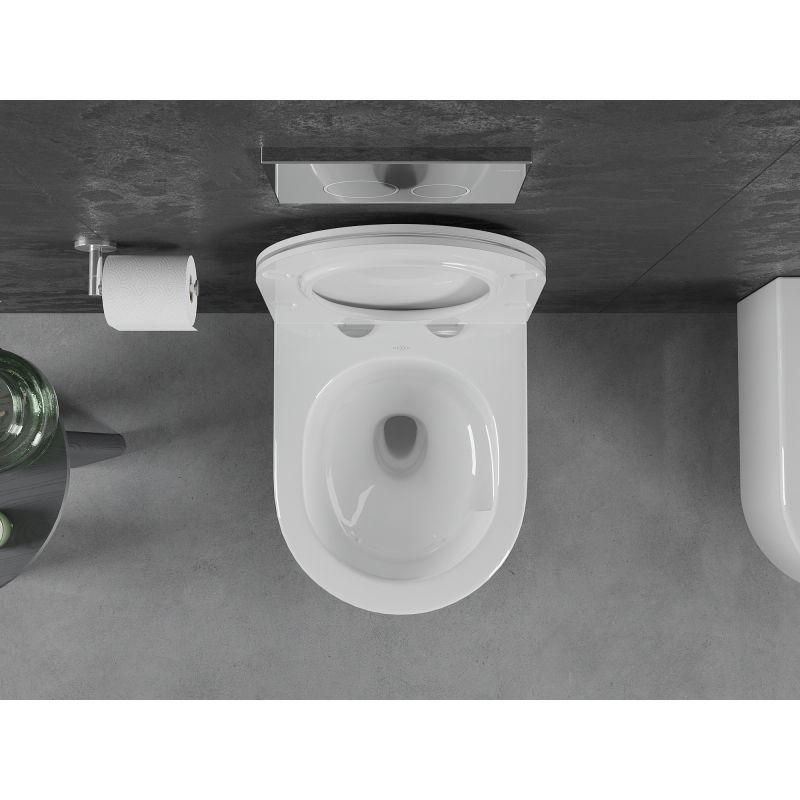 Mexen Sofia miska wc Rimless Tornado z deską wolnoopadającą slim, duroplast, biała połysk - 30540500T