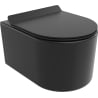 Mexen Sofia miska wc Rimless Tornado z deską wolnoopadającą slim, duroplast, czarna mat - 30540185T