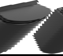 Mexen Sofia miska wc Rimless Tornado z deską wolnoopadającą slim, duroplast, czarna mat - 30540185T