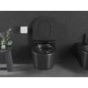 Mexen Sofia miska wc Rimless Tornado z deską wolnoopadającą slim, duroplast, czarna mat - 30540185T