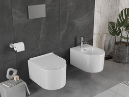 Mexen Sofia miska wc Rimless z deską wolnoopadającą slim, duroplast, biała połysk - 30540500