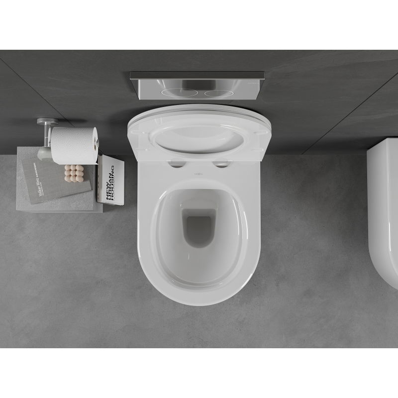 Mexen Sofia miska wc Rimless z deską wolnoopadającą slim, duroplast, biała połysk - 30540500
