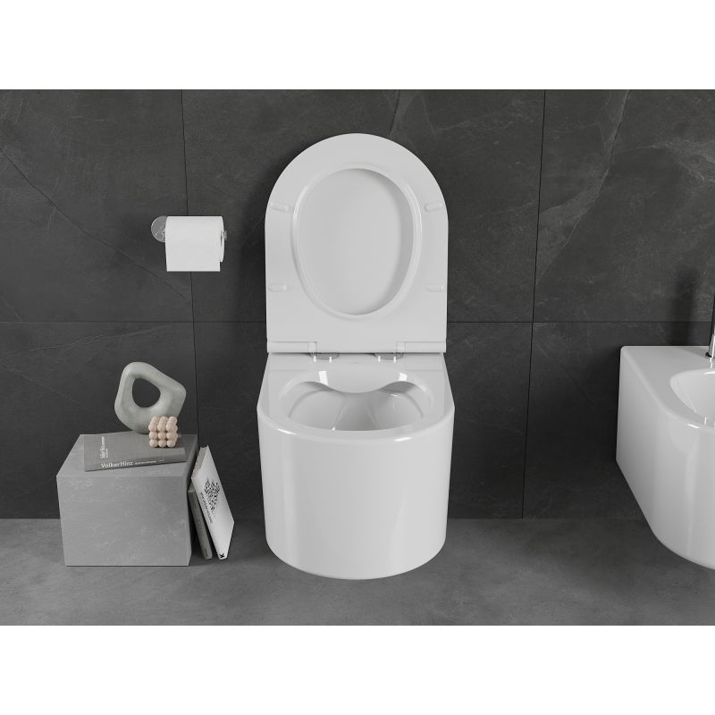 Mexen Sofia miska wc Rimless z deską wolnoopadającą slim, duroplast, biała połysk - 30540500